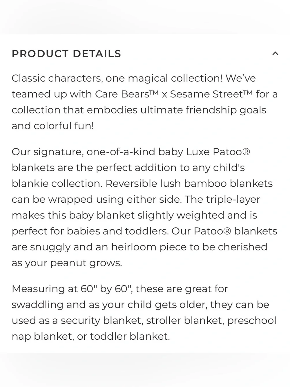Posh Peanut Light Blue Rainbow Sesame Street Baby Blanket